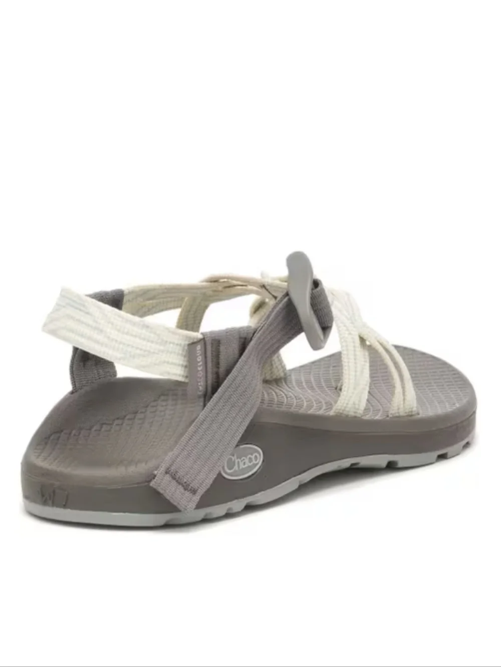 CHACO ZX/2 Cloud Sandals Dual Straps Cushioned Toe Loop Serpent Cream Gray Sz 11